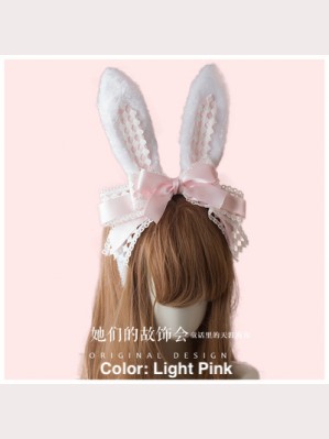 Handmade bunny ears headbow KC (AC02)